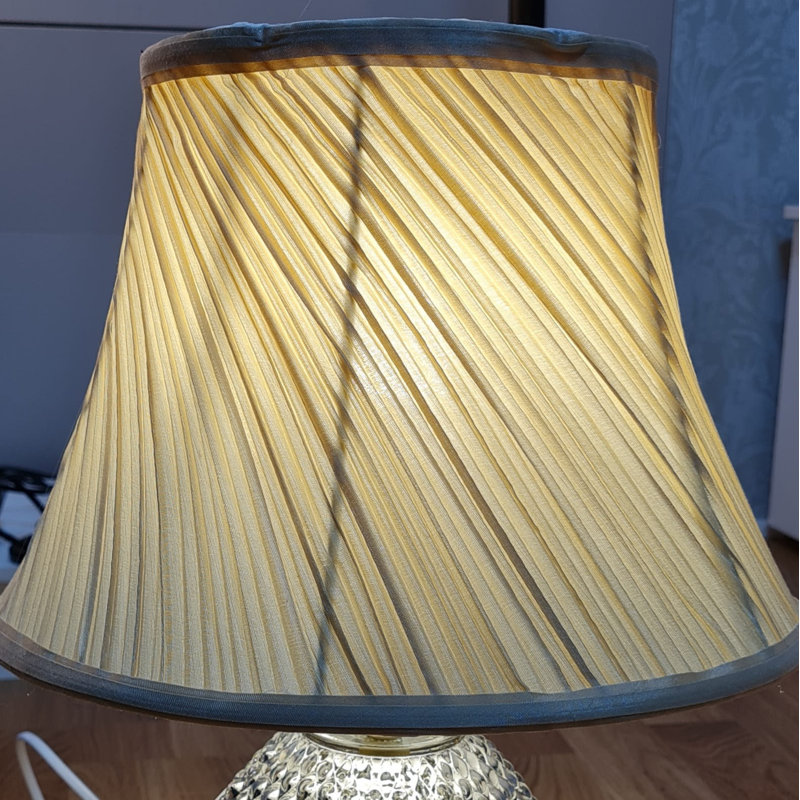 20cm H Cotton Empire Lamp Shade ( Uno ), Champagne