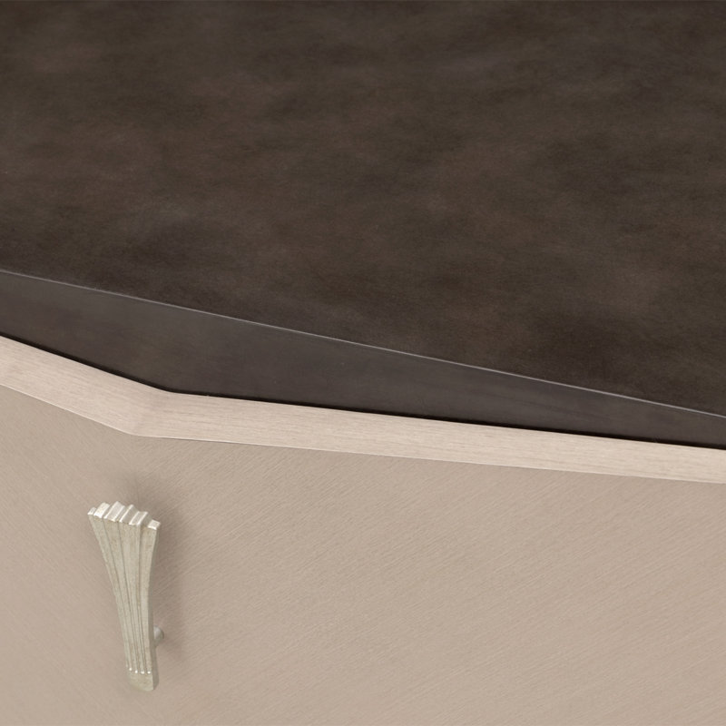 Fantosini Nightstand - Silver Mist
