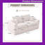 Canapé modulaire 80,31 po 2 places modulaire avec housses en velours côtelé-1268160684