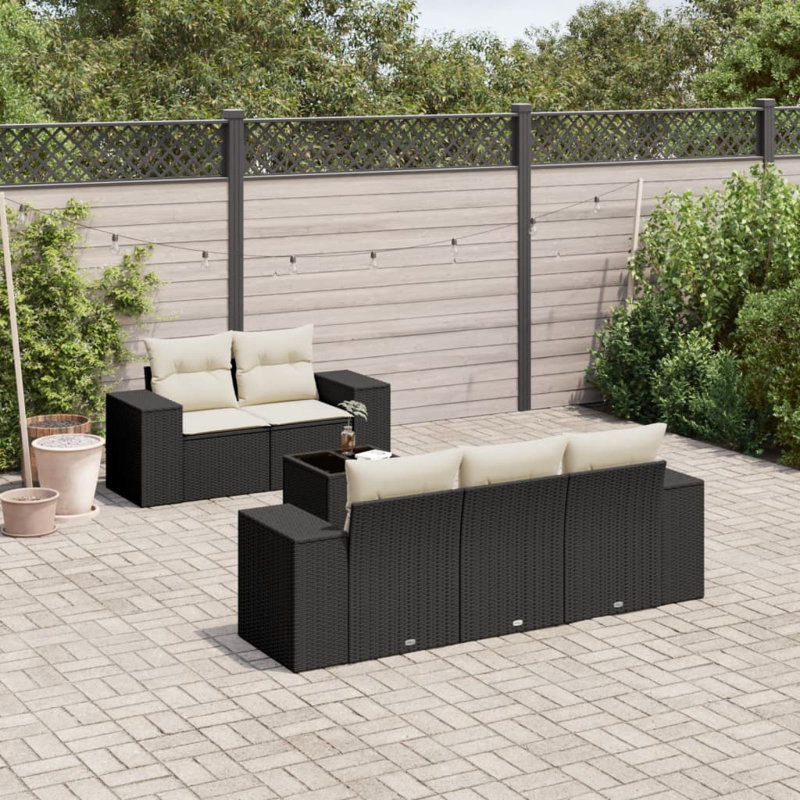 Grand canapé modulaire en rotin PE Vidaxl