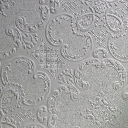 10m L x 52cm W Floral and Botanical 3D Embossed Roll Wallpaper