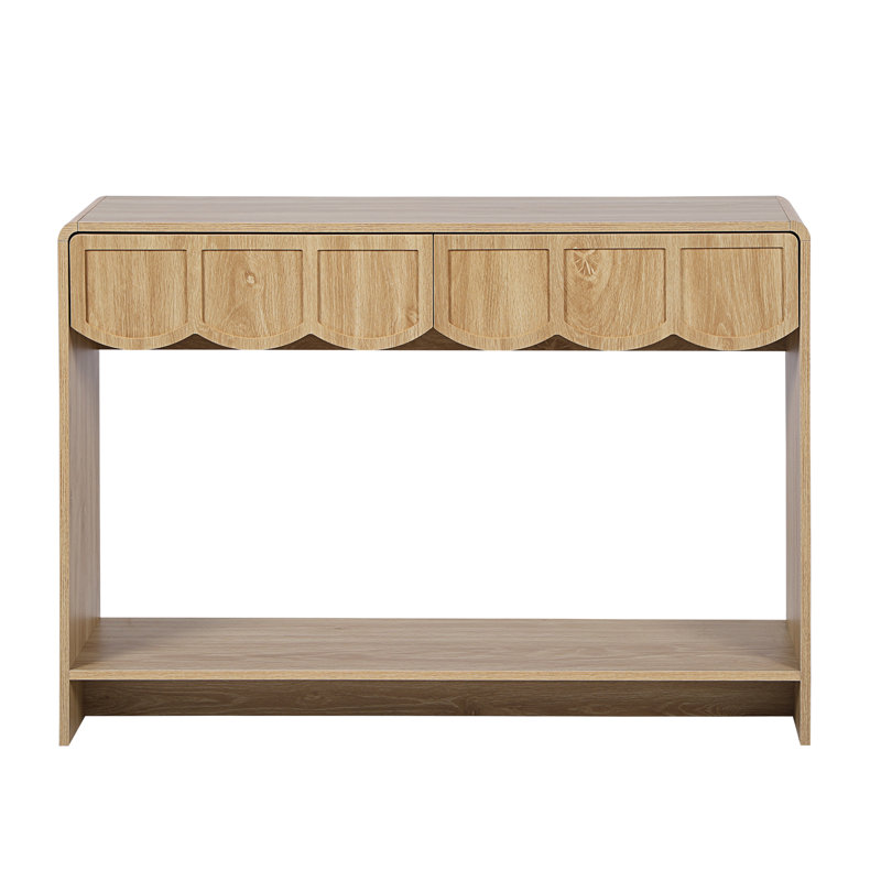 Console Table, Natural, 31.5" H x 43.31" W x 11.81" D