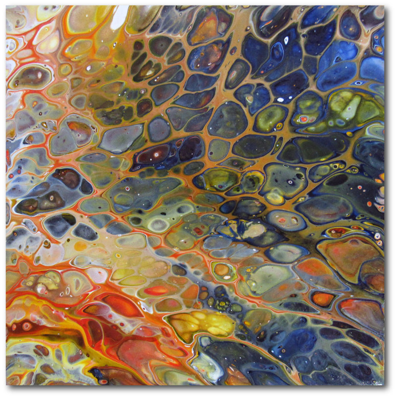 Mer - impression sur toile tendue, H 16 po x l 16 po x P 1,5 po