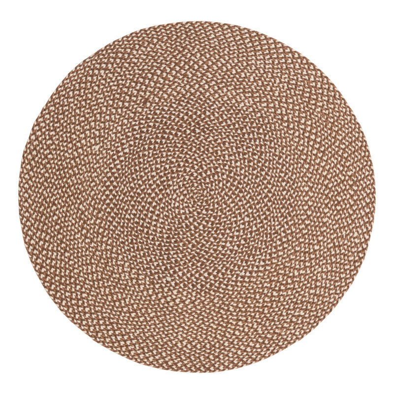 Tweed Braided Jute Rug, Round 4'1"
