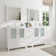 Karson 84'' Double Bathroom Vanity with Ceramic Top with Mirror