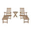 Outdoor Teak Chaise Lounge-1878291480