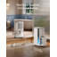 DREO 73 pt. 2000 pieds carrés Pi. Déshumidificateur intelligent, grand réservoir d'eau de 7 L, 3 vitesses, 41dB silencieux avec minuterie, ENERGY STAR, drain continu en blanc