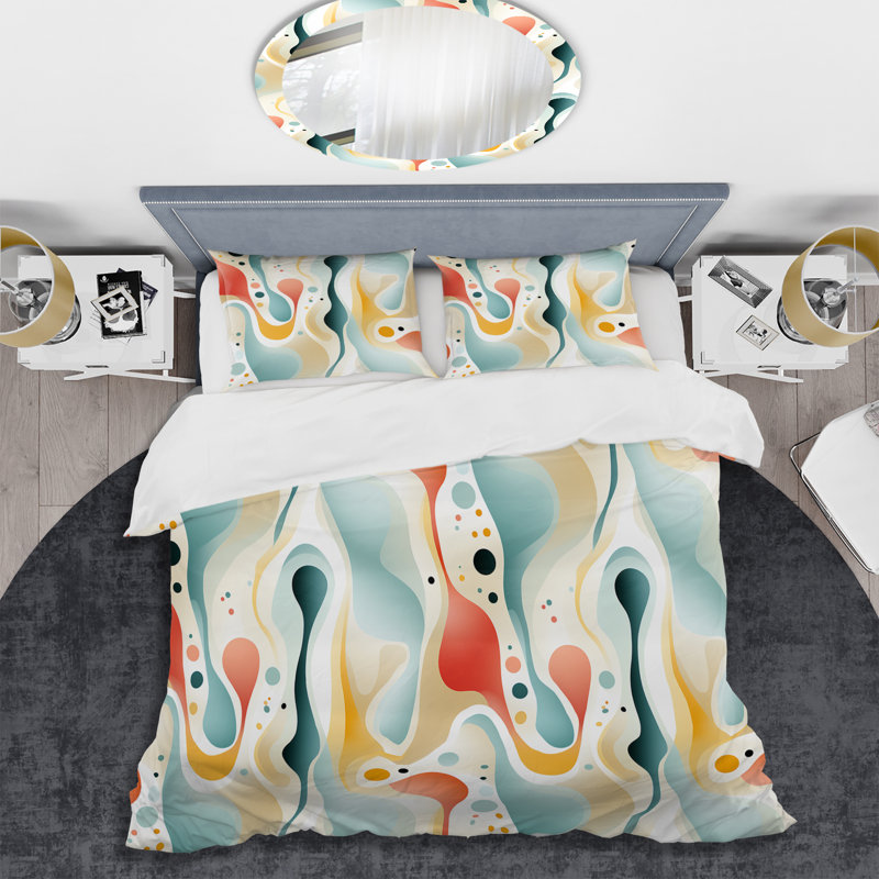 Ensemble de housse de couette Contemporary Neutrals I, Housse de couette pour grand lit et 2 taies décor