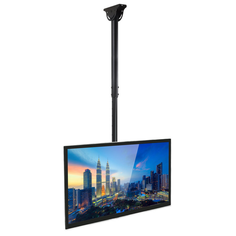 Mount-It! Full Motion Height Adjustable Ceiling TV Mount Bracket | Fits 32 - 77 Inch Flat Panel TVs