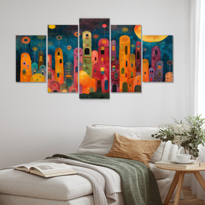 Elina - Towers Canvas Wall Art Set