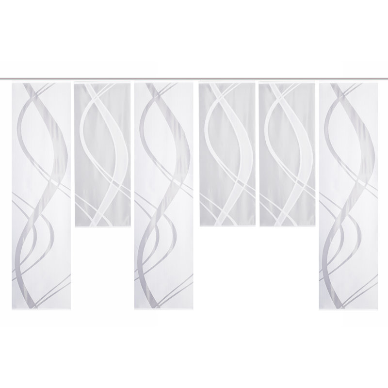 Mccourt Semi Sheer Curtain Panel Pair, Width 57 x Drop 225 cm