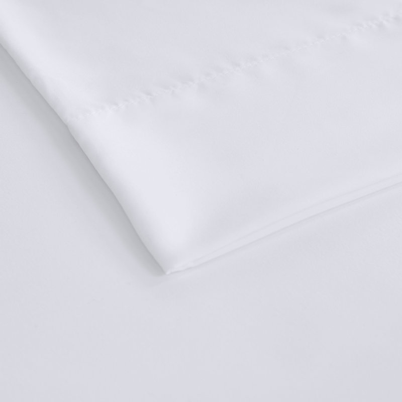 Madison Park Smart Cool White Coolmax Blend All Season 3-Piece Twin Sheet Set, Twin, White