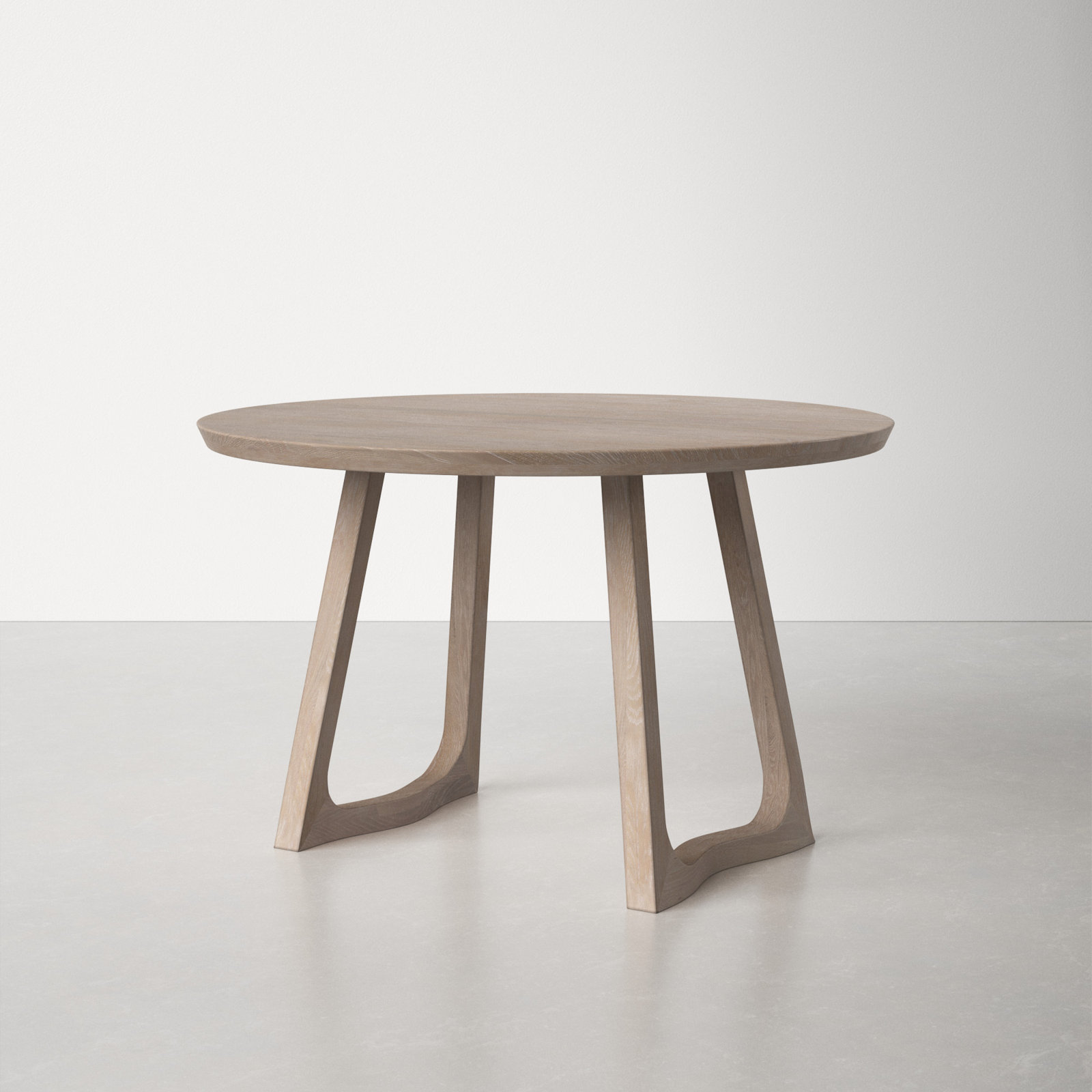 Longfellow 48'' Round Dining Table, White Wash