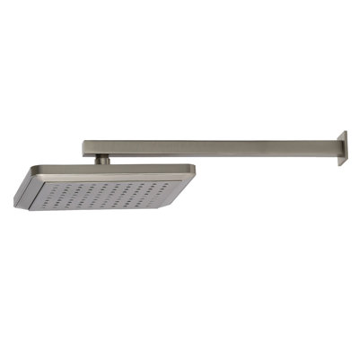 Kingston Brass Shower Scape 9-5/8-Inch Square Raindrop ABS Shower Head with 15-3/4-Inch Shower Arm