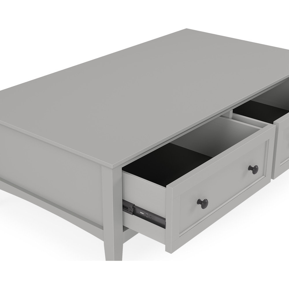 Renee 55" Mahogany Coffee Table, Gray