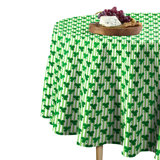 Grosseto Shamrocks in Stripes Round Tablecloth