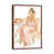 Classic Brown Wood Floater Framed