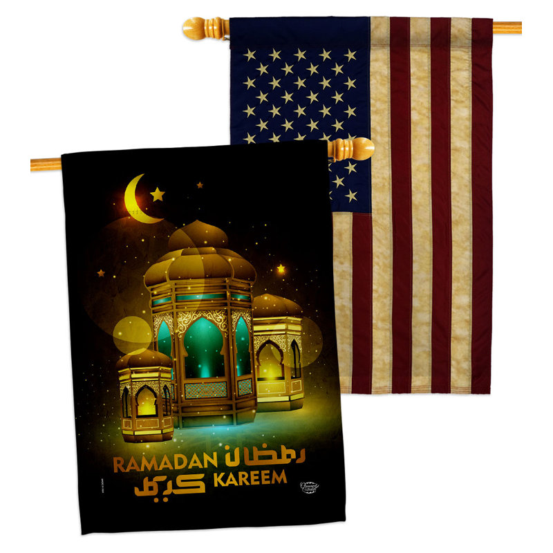 Drapeau de maison en polyester 40 x 28 po à 2 côtés