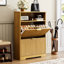 Armoire de rangement pour chaussures avec 2 tiroirs rabattables-1106411471
