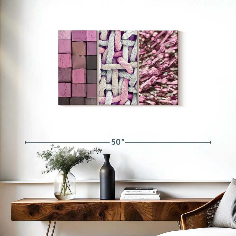 Kerner Pink Things, 20" H x 33" W