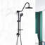Douchette et tête de douche à main - Simule la coulée de pluie naturelle, le jet autonettoyant, la version murale, l'éblouissant bronze huilé, l'ambiance du système en acier inoxydable, la sortie