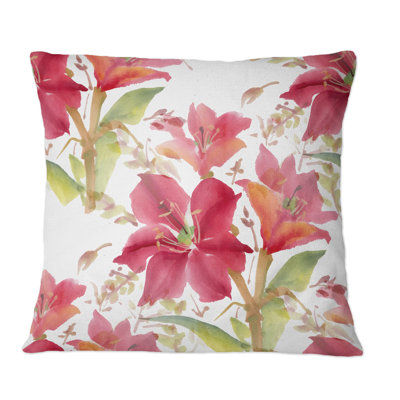 Floral Throw Pillow