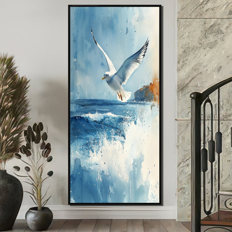 Audraya - Animals Wall Art Prints, H 60 po x l 28 po, Noir, Impression encadrée flottante