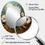 Miroir mural moderne blanc et bleu sarcelle Daisy Serenade II-47101125