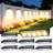 Solar Fence Lights Outdoor Waterproof, Warm White & 9 Fixed Colors & Color Changing Fence Lights Solar Powered, Solar Lights Outdoor Fence For Outside Backyard Railing Patio Wall Deck