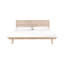 Lit à panneau en bois d'acacia Camiah, beige-386371717