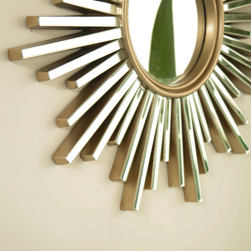 Miroir 33 po Gemme, miroir décoratif en forme de Sunburst