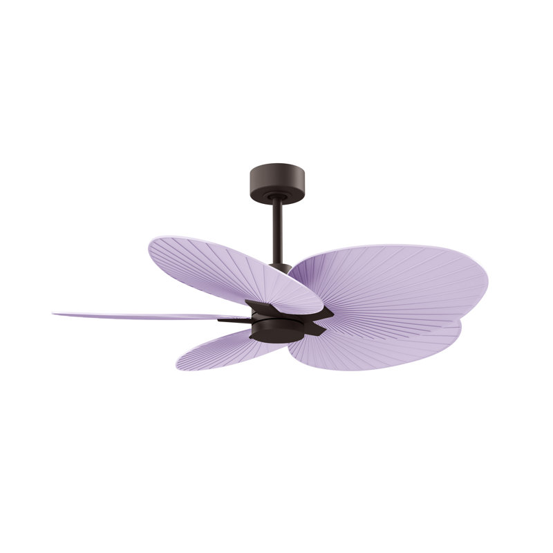 Alessandra - Five Blade Ceiling Fan, Textured Bronze, Lilac