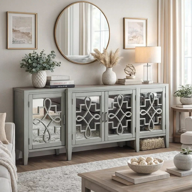 Console Wooten, Gris antique