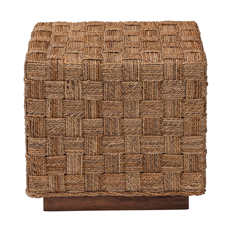 Bohemian Natural Seagrass End Table