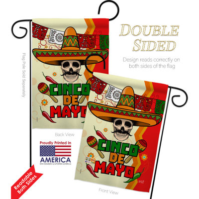 Ensemble de drapeaux en polyester 18,5 po x 13 po Calavera