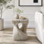 Table d'appoint à la texture imitation bois-1087732409