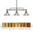 Hannahs 3-Light Kitchen Island Linear Pendant with Cone Glass Shade-1937500388