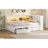 Spacious Wood Storage Drawers Daybed, Solid Frame, Home Friendly