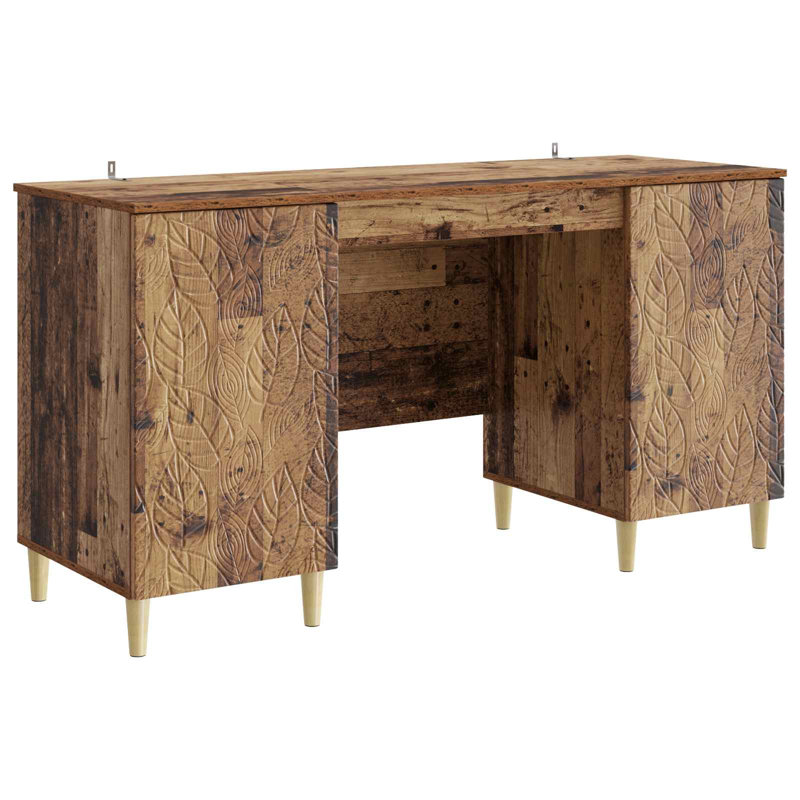 Credenza Desk, Old Wood