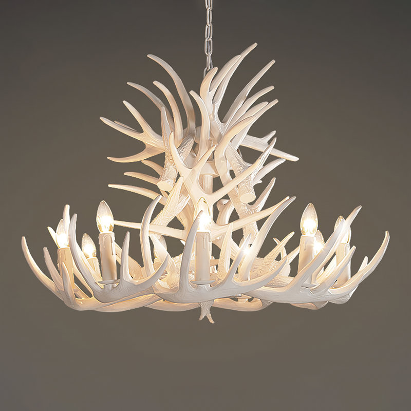 Breighana 9 - Light Tiered Chandelier, White