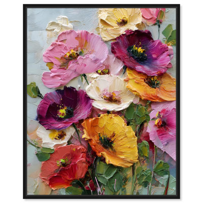 Floral Texture II Canvas Floral Wall Art by Art Remedy
