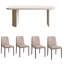 Ensemble de table de salle à manger rectangulaire French L 55,11 po x l 31,49 po French