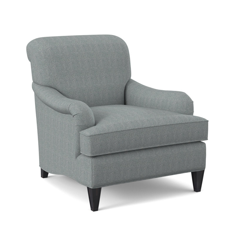 Bristol Upholstered Armchair, Vintage Ebony, Maya Cyan