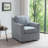 Barbel Upholstered Swivel Armchair-1465769943