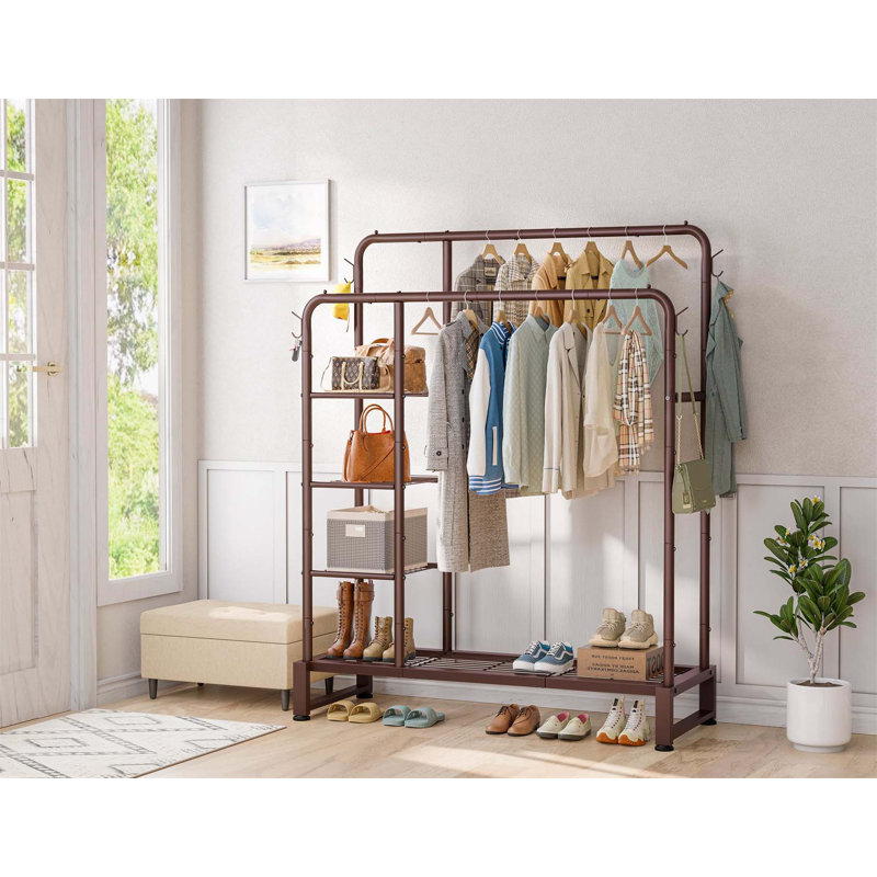 Bonville 115cm Clothing Rack, Brown