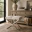 Tabouret de salon en acier inoxydable
