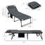 Chaise longue pliante 2 pièces Outsunny avec dossier inclinable à 5 niveaux-969814070