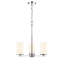 Lustre 3 lumières 19 po Verlana - Chrome-37164903