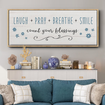 «Count Your Blessings», toile encadrée