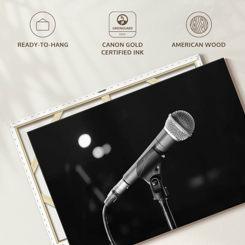 Abarca Microphone, 34" H x 51" W